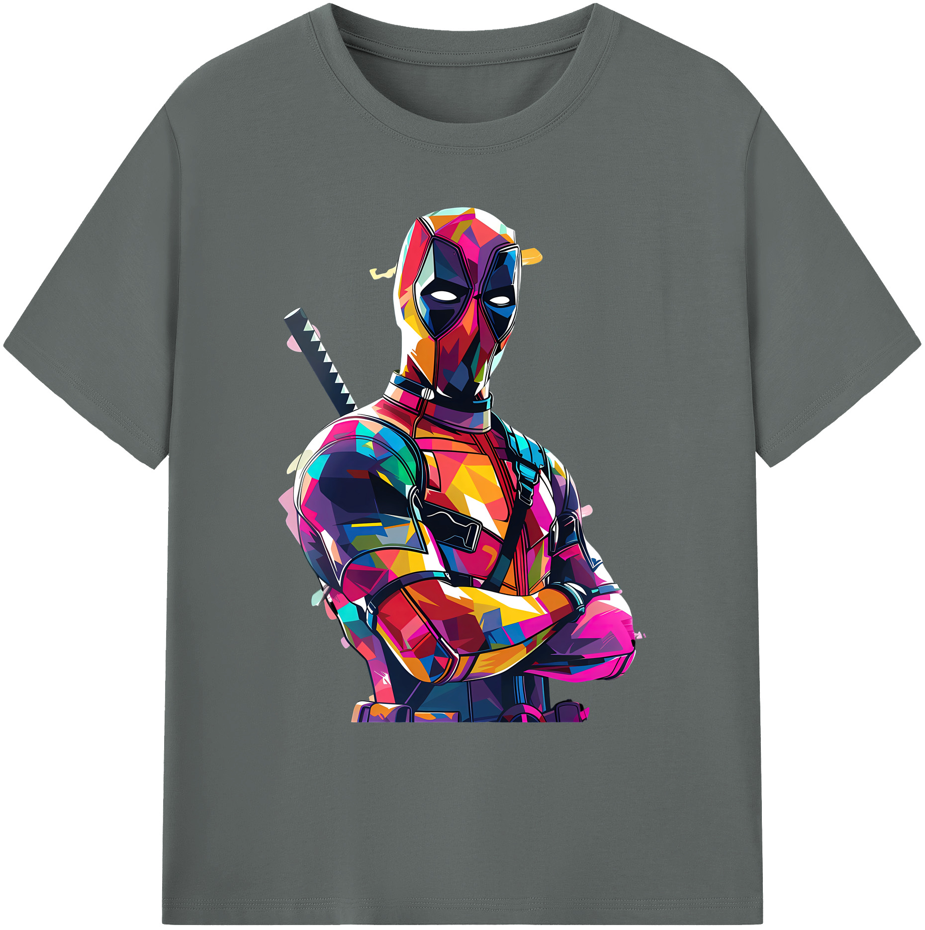 （画像用） Deadpool デッドプール 綿100％ メンズ半袖Tシャツ｜肌触りやわらか＆通気性